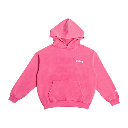TWINYWORLD HOODIE - WASHED PINK